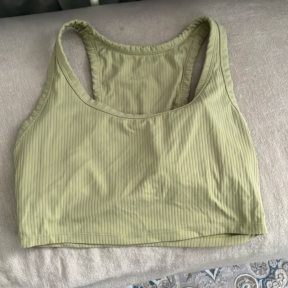 All in motion crop top with built in bra
